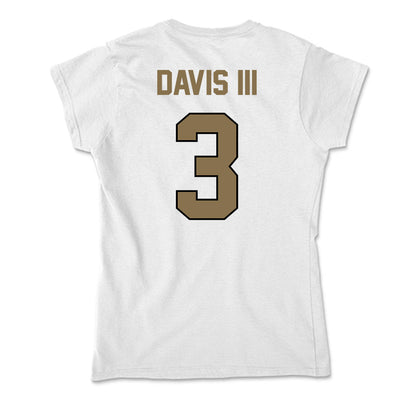 Bryant - NCAA Men's Basketball : Aaron Davis III - Soft Style Women’s T-Shirt-1