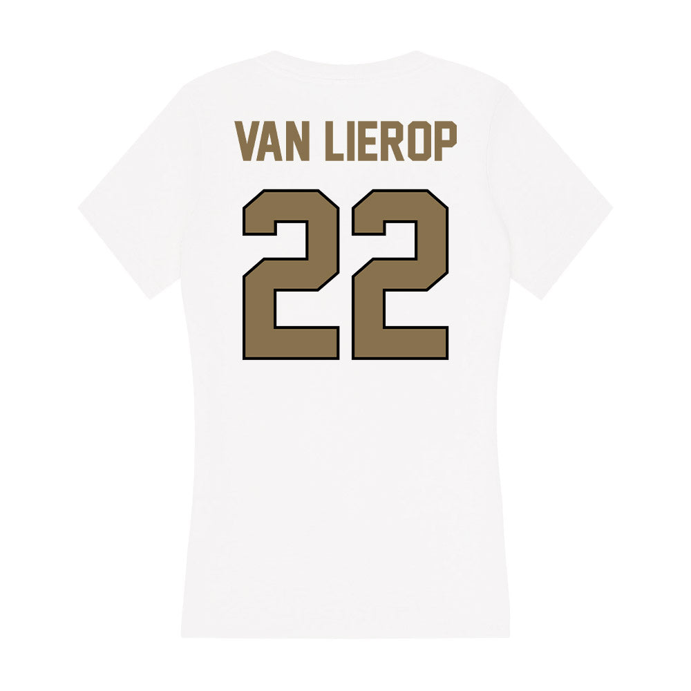 Bryant - NCAA Women's Field Hockey : Maud Van Lierop - Women's V-Neck T-Shirt-1