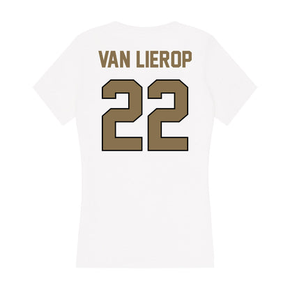 Bryant - NCAA Women's Field Hockey : Maud Van Lierop - Women's V-Neck T-Shirt-1