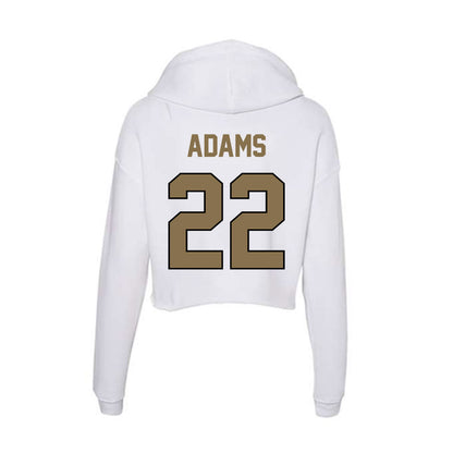 Bryant - NCAA Women's Basketball : Izzy Adams - Women's Crop Fleece Hoodie-1