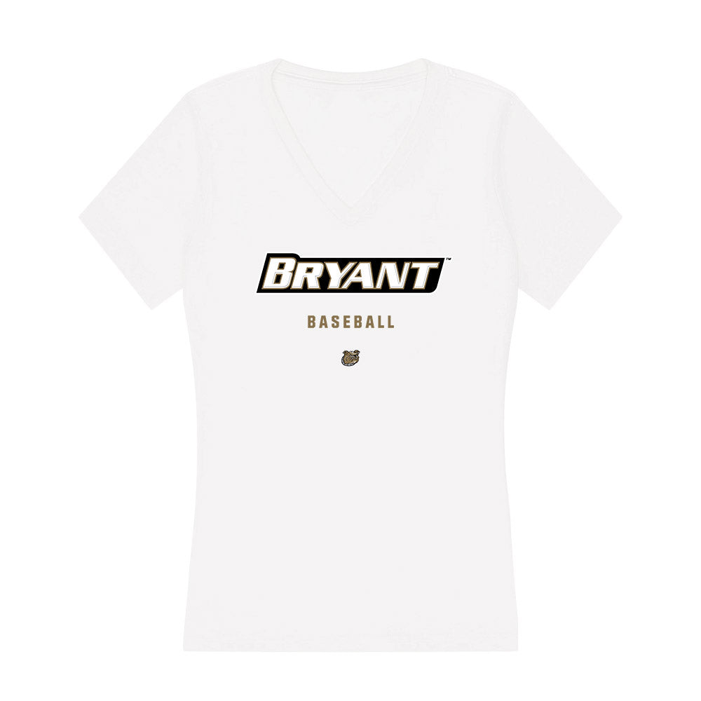 Bryant - NCAA Baseball : Jackson Vanesko - Women's V-Neck T-Shirt-0
