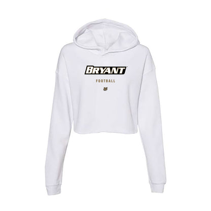 Bryant - NCAA Football : Chevy Shakespeare - Women's Crop Fleece Hooded Sweatshirt-0