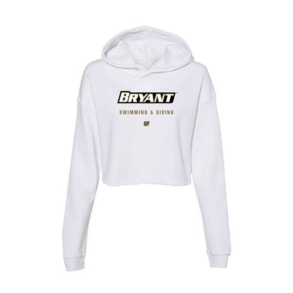 Bryant - NCAA Women's Swimming & Diving : Amanda Witkus - Women's Crop Fleece Hoodie-0