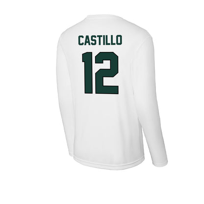 Lake Erie College - NCAA Men's Basketball : Alanas Castillo - Activewear Long Sleeve T-Shirt-1