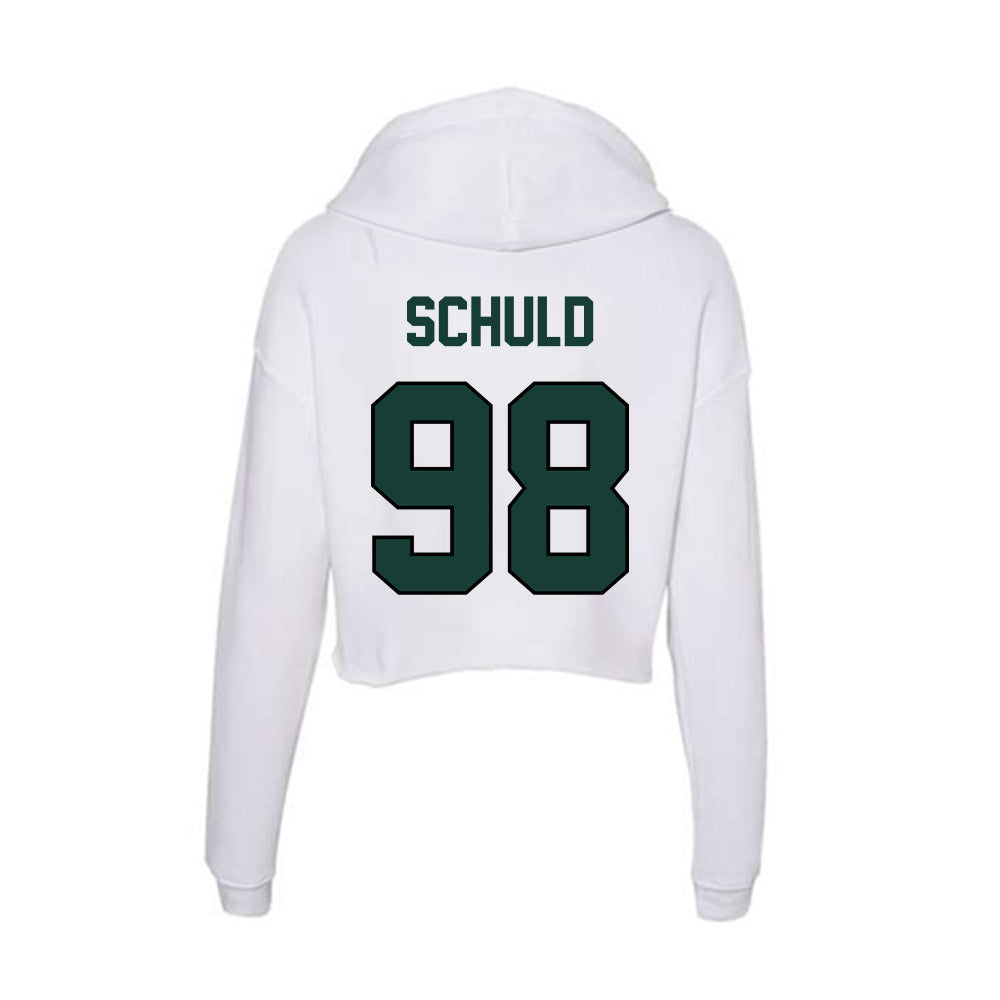 Lake Erie College - NCAA Football : Henry Schuld - Women's Crop Fleece Hoodie-1