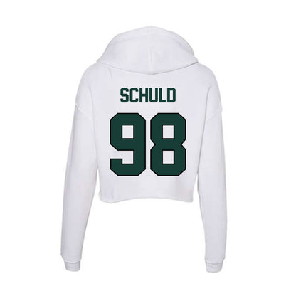 Lake Erie College - NCAA Football : Henry Schuld - Women's Crop Fleece Hoodie-1
