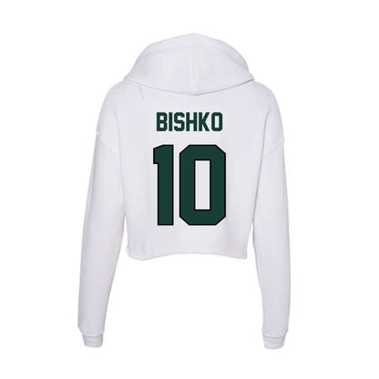 Lake Erie College - NCAA Men's Basketball : Trace Bishko - Women's Crop Fleece Hoodie-1