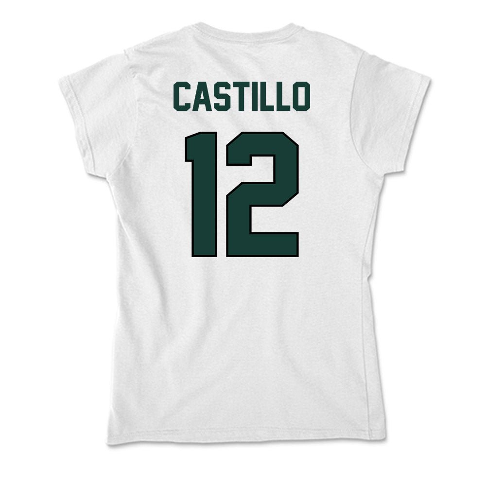 Lake Erie College - NCAA Men's Basketball : Alanas Castillo - Soft Style Women’s T-Shirt-1