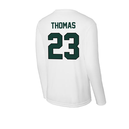 Lake Erie College - NCAA Football : Curtis Thomas - Activewear Long Sleeve T-Shirt-1