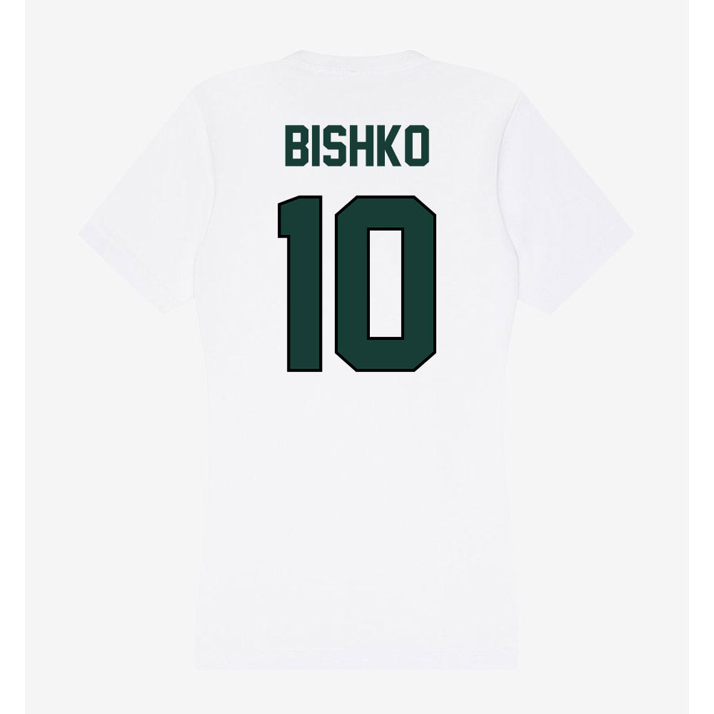 Lake Erie College - NCAA Men's Basketball : Trace Bishko - Women's V-Neck T-Shirt-1