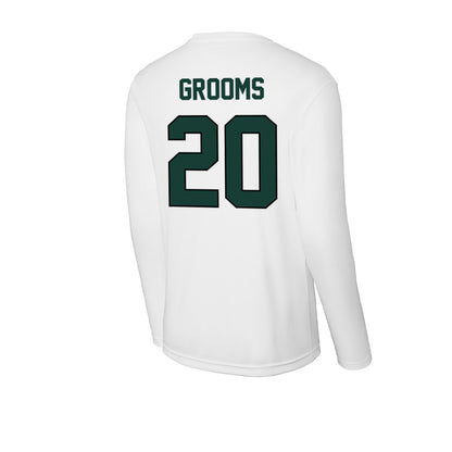Lake Erie College - NCAA Men's Basketball : Notorious Grooms - Activewear Long Sleeve T-Shirt-1