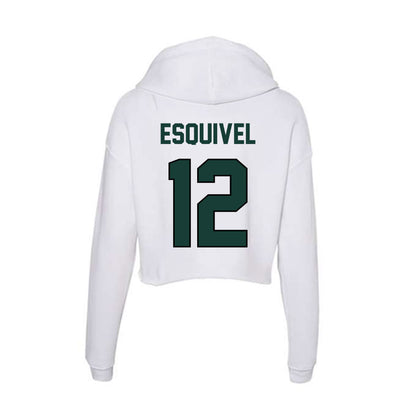 Lake Erie College - NCAA Baseball : Zavior Esquivel - Women's Crop Fleece Hoodie-1