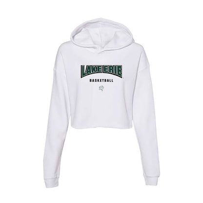 Lake Erie College - NCAA Men's Basketball : Kai Bloom - Women's Crop Fleece Hoodie-0