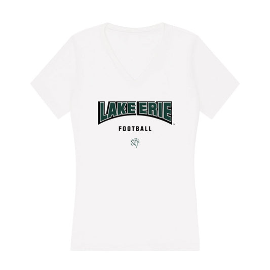 Lake Erie College - NCAA Football : Jackson Sanders - Women's V-Neck T-Shirt-0
