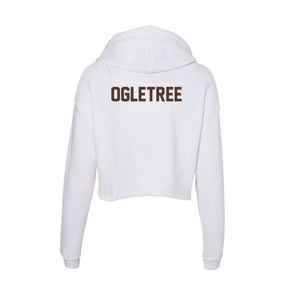 St. Bonaventure - NCAA Men's Track & Field : Cam Ogletree - Women's Crop Fleece Hoodie-1
