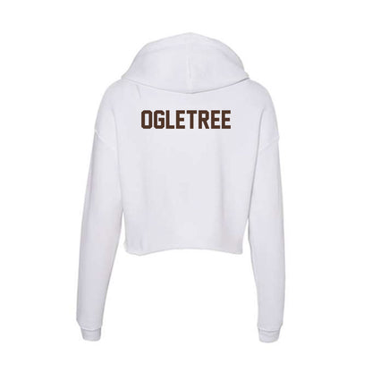 St. Bonaventure - NCAA Men's Track & Field : Cam Ogletree - Women's Crop Fleece Hoodie-1