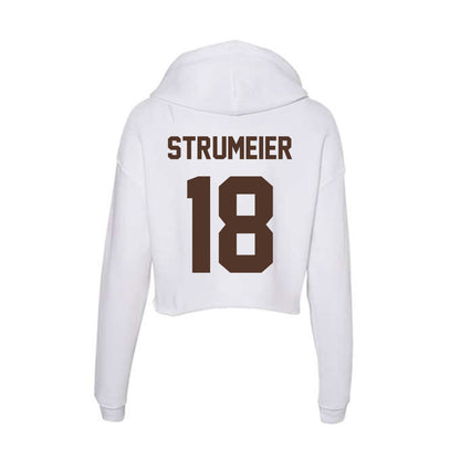 St. Bonaventure - NCAA Men's Soccer : Bryce Strumeier - Women's Crop Fleece Hoodie-1