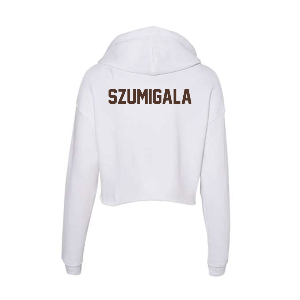 St. Bonaventure - NCAA Men's Track & Field : Peter Szumigala - Women's Crop Fleece Hoodie-1