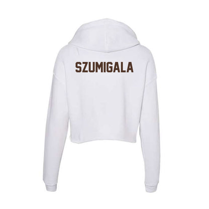 St. Bonaventure - NCAA Men's Track & Field : Peter Szumigala - Women's Crop Fleece Hoodie-1