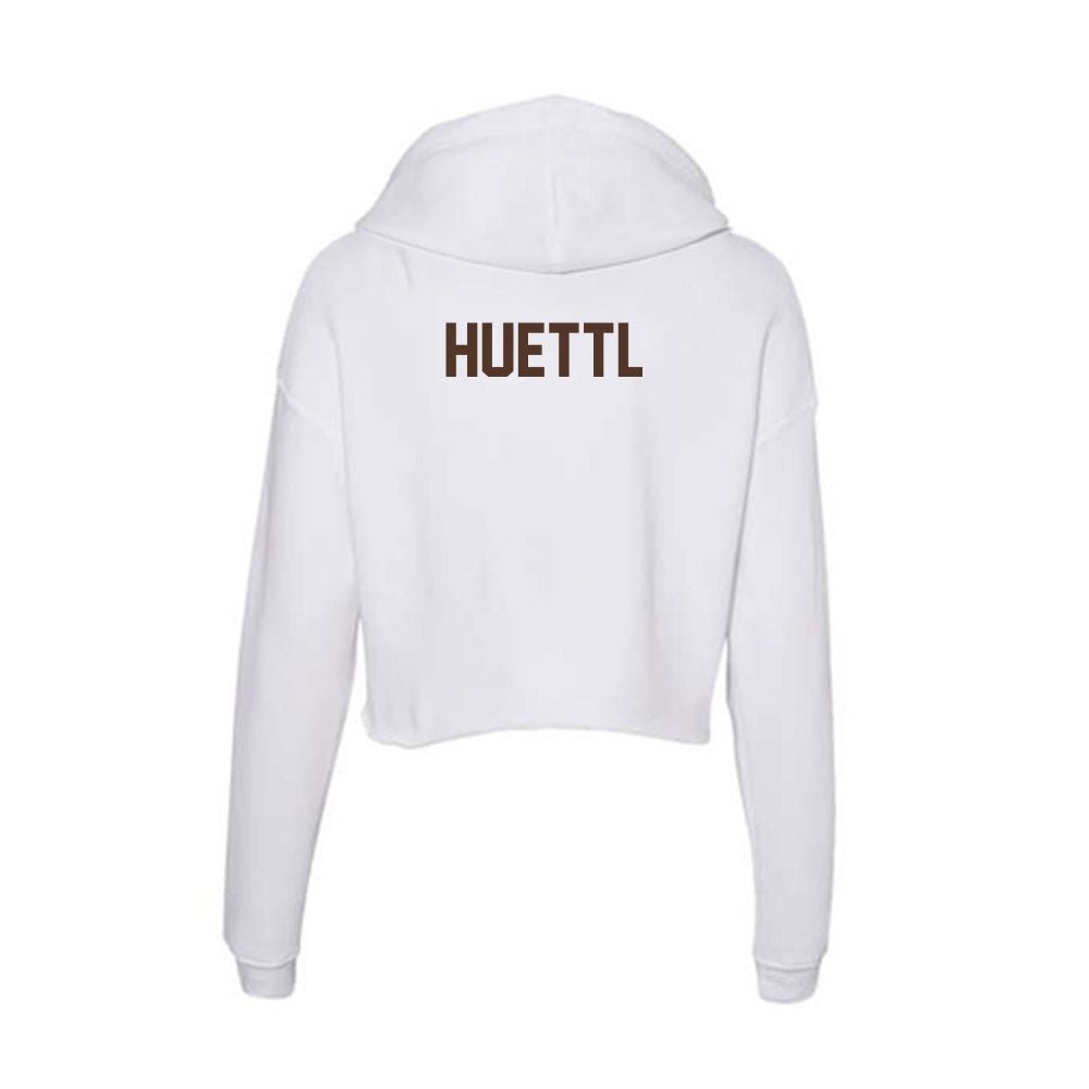 St. Bonaventure - NCAA Men's Swimming & Diving : Brady Huettl - Women's Crop Fleece Hoodie-1