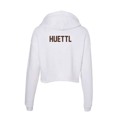 St. Bonaventure - NCAA Men's Swimming & Diving : Brady Huettl - Women's Crop Fleece Hoodie-1