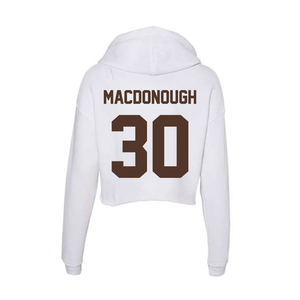St. Bonaventure - NCAA Women's Basketball : Elyse MacDonough - Women's Crop Fleece Hoodie-1