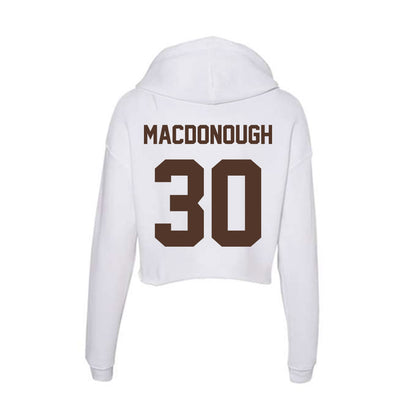 St. Bonaventure - NCAA Women's Basketball : Elyse MacDonough - Women's Crop Fleece Hoodie-1