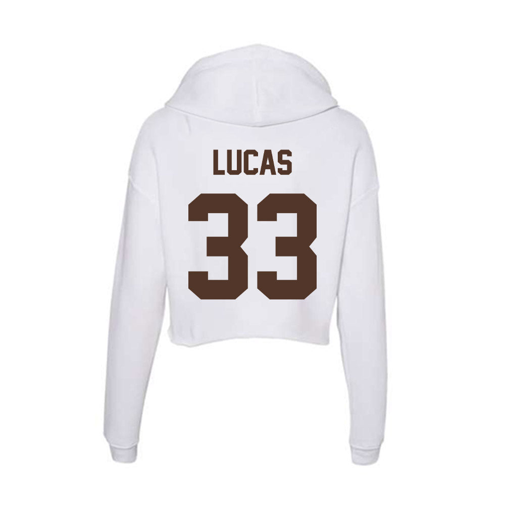 St. Bonaventure - NCAA Men's Lacrosse : Tyler Lucas - Women's Crop Fleece Hoodie-1
