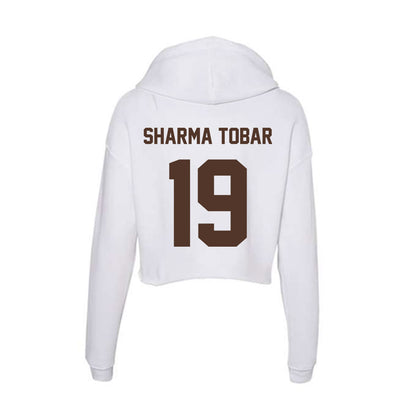 St. Bonaventure - NCAA Women's Soccer : Naomi Sharma Tobar - Women's Crop Fleece Hooded Sweatshirt-1