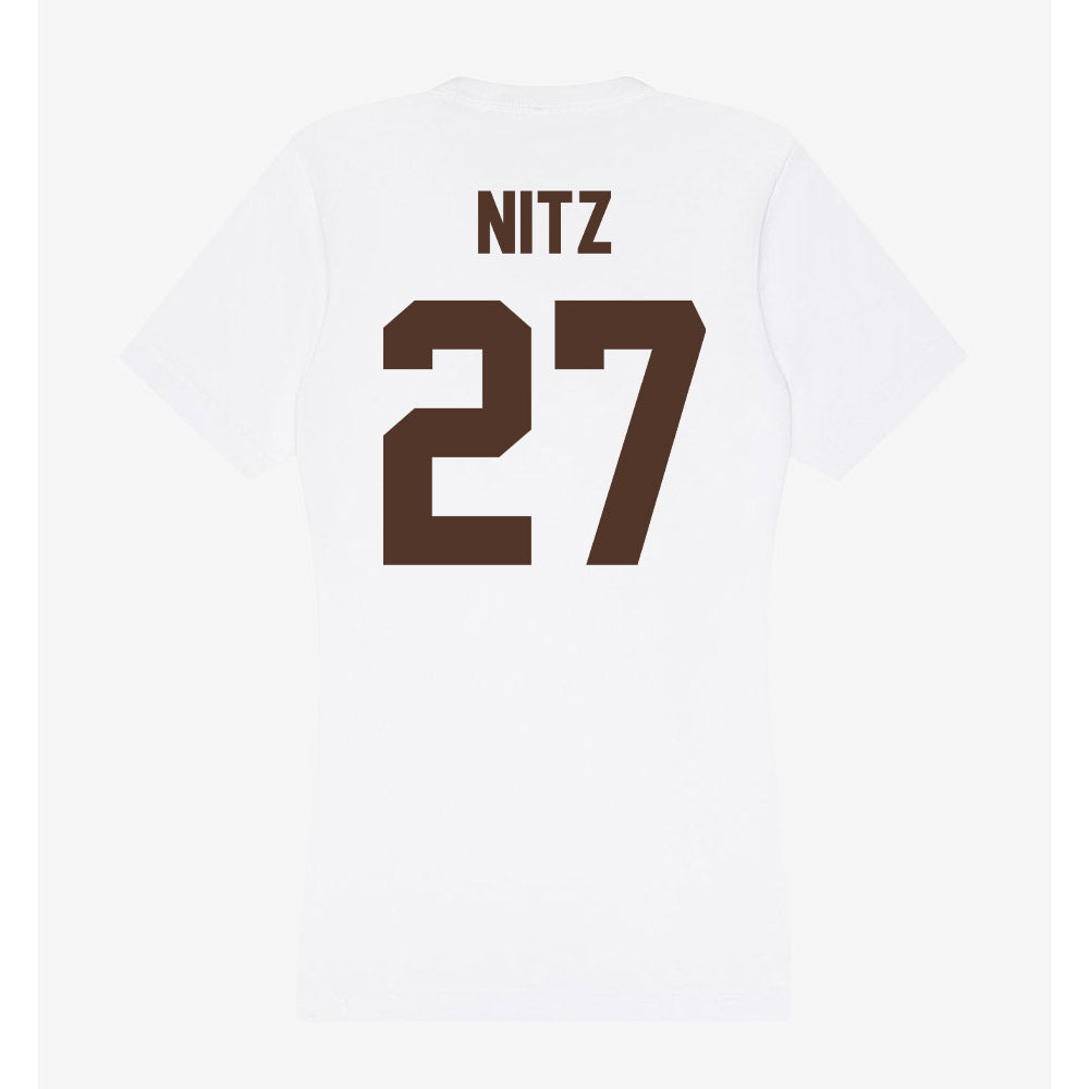 St. Bonaventure - NCAA Men's Soccer : Harrison Nitz - Women's V-Neck T-Shirt-1