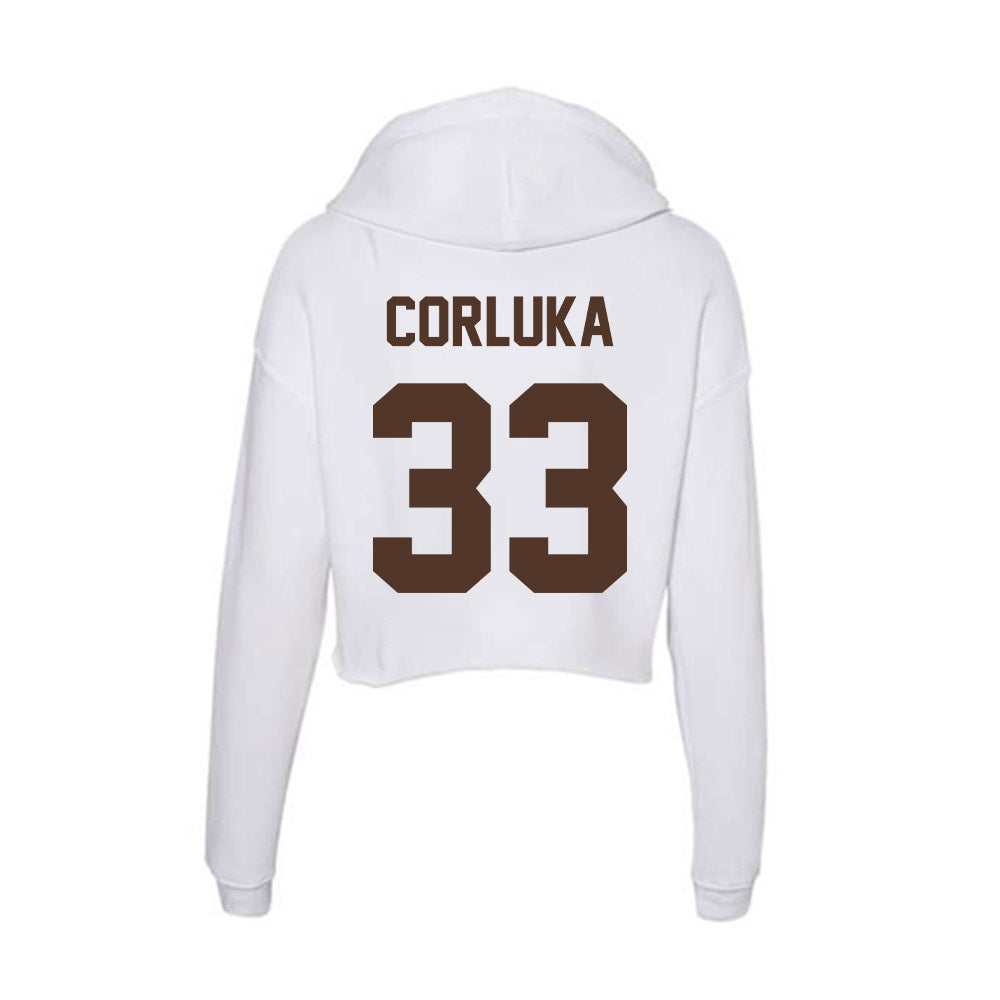 St. Bonaventure - NCAA Women's Basketball : Iva Corluka - Women's Crop Fleece Hoodie-1