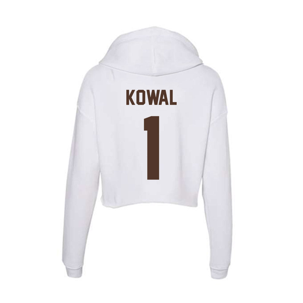St. Bonaventure - NCAA Men's Lacrosse : Simon Kowal - Women's Crop Fleece Hoodie-1