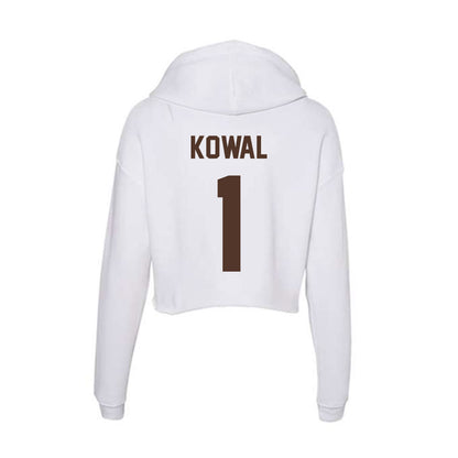 St. Bonaventure - NCAA Men's Lacrosse : Simon Kowal - Women's Crop Fleece Hoodie-1