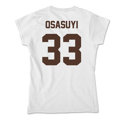 St. Bonaventure - NCAA Men's Basketball : Andrew Osasuyi - Soft Style Women’s T-Shirt-1