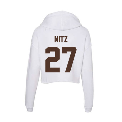 St. Bonaventure - NCAA Men's Soccer : Harrison Nitz - Women's Crop Fleece Hoodie-1