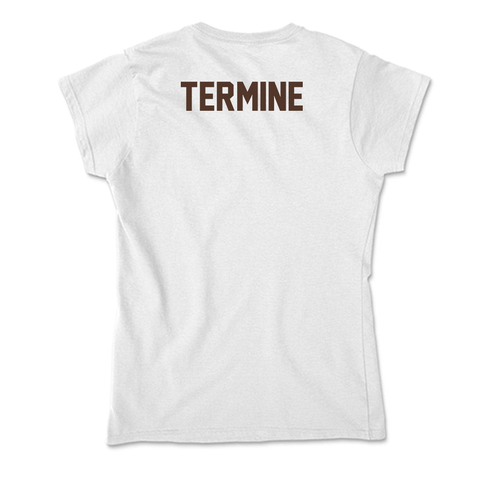 St. Bonaventure - NCAA Men's Swimming & Diving : Luigi Termine - Soft Style Women’s T-Shirt-1