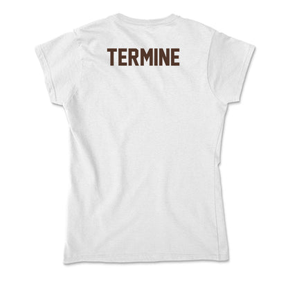 St. Bonaventure - NCAA Men's Swimming & Diving : Luigi Termine - Soft Style Women’s T-Shirt-1