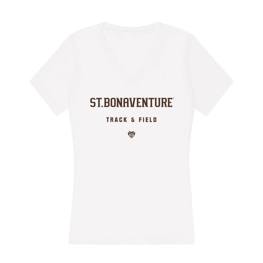 St. Bonaventure - NCAA Men's Track & Field : Ivan Heagy - Women's V-Neck T-Shirt-0