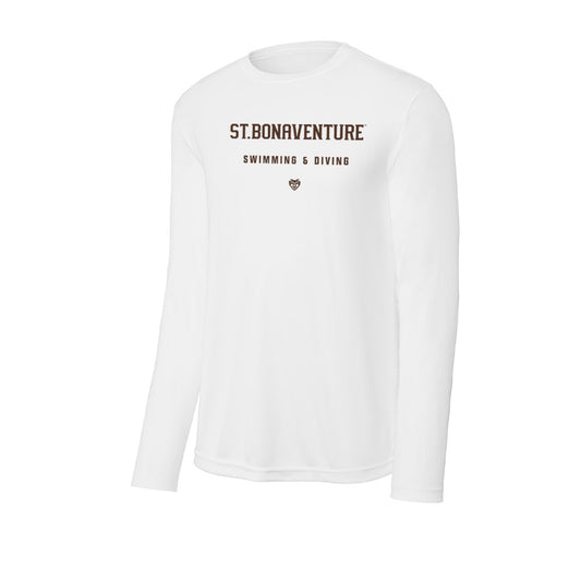St. Bonaventure - NCAA Men's Swimming & Diving : Maxwell Tucker - Activewear Long Sleeve T-Shirt-0