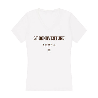 St. Bonaventure - NCAA Softball : Jayden Szkatulski - Women's V-Neck T-Shirt-0