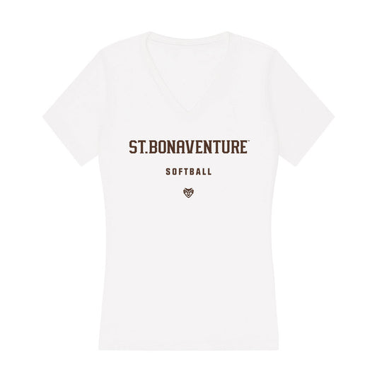 St. Bonaventure - NCAA Softball : Jayden Szkatulski - Women's V-Neck T-Shirt-0