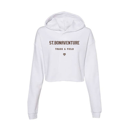 St. Bonaventure - NCAA Men's Track & Field : Cam Ogletree - Women's Crop Fleece Hoodie-0