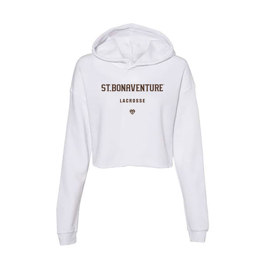 St. Bonaventure - NCAA Men's Lacrosse : Jake Polizzi - Women's Crop Fleece Hoodie-0