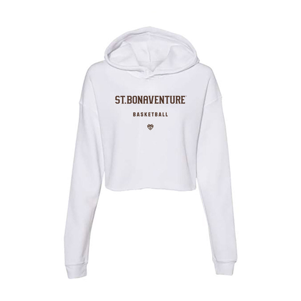 St. Bonaventure - NCAA Women's Basketball : Elyse MacDonough - Women's Crop Fleece Hoodie-0