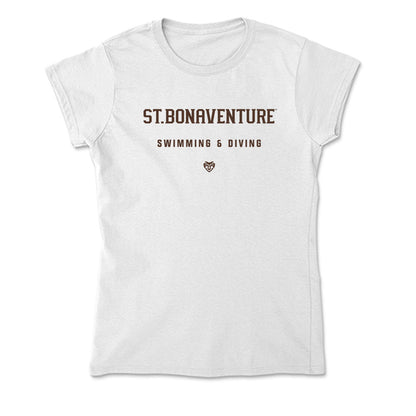 St. Bonaventure - NCAA Men's Swimming & Diving : Goran Cindric - Soft Style Women’s T-Shirt-0
