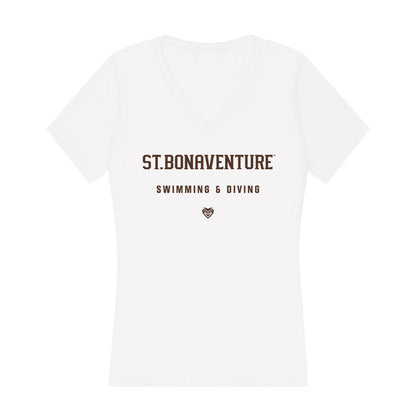 St. Bonaventure - NCAA Women's Swimming & Diving : Lia Doskoris - Women's V-Neck T-Shirt-0