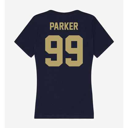 UC Davis - NCAA Football : Tyler Parker - Women's V-Neck T-Shirt-1