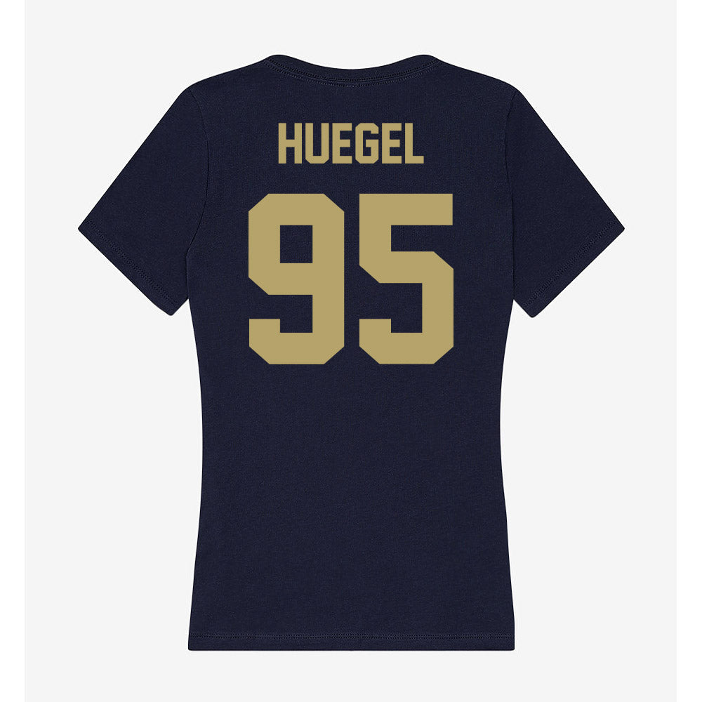 UC Davis - NCAA Football : Devin Huegel - Women's V-Neck T-Shirt-1