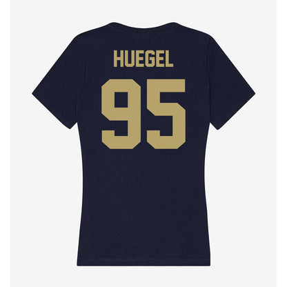 UC Davis - NCAA Football : Devin Huegel - Women's V-Neck T-Shirt-1