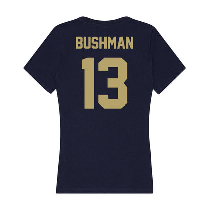  - NCAA Women's Soccer : Sydney Bushman - Women's V-Neck T-Shirt-1